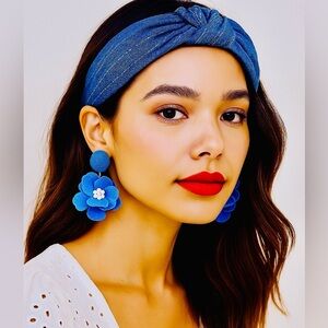 Denim Twist-Knot Headband | Chic Everyday Hair Accessory NWOT